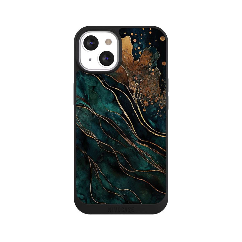 iPhone 13 NIVOpure Gold und Grün
