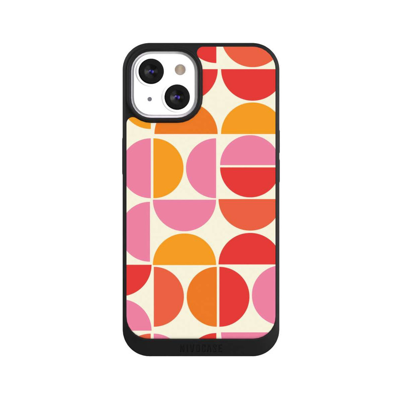 iPhone 13 NIVOpure Motif Tendance Rétro Orange