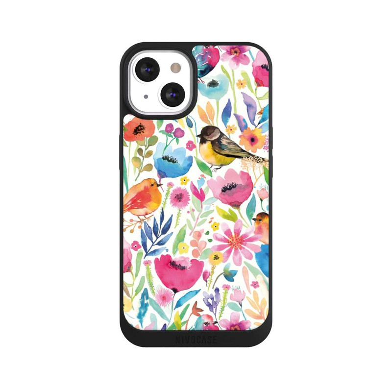 iPhone 13 NIVOpure Wunderliche Vögel und Blumen