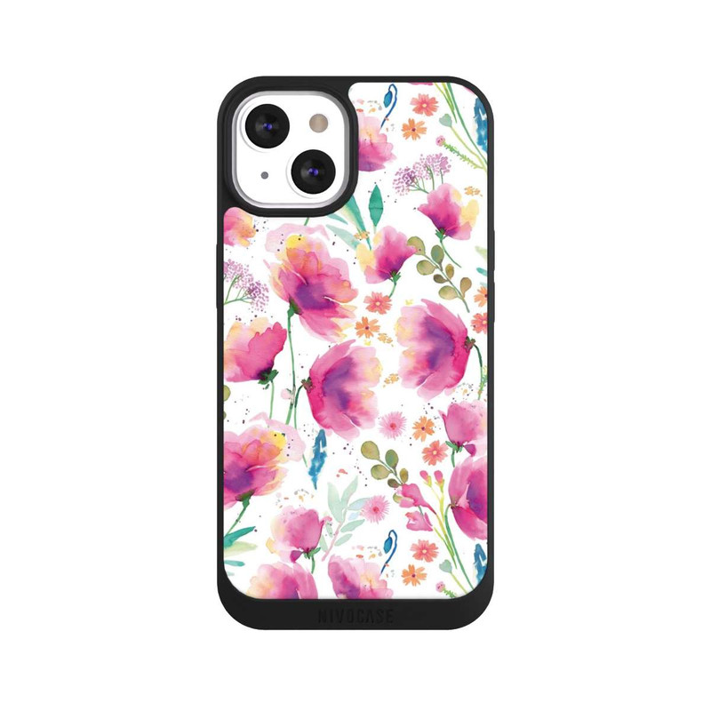 iPhone 13 NIVOpure Coquelicots abstraits aquarelle