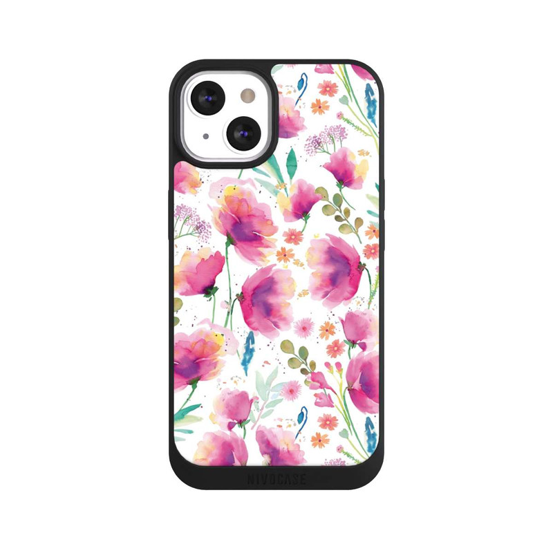 iPhone 13 NIVOpure Coquelicots abstraits aquarelle