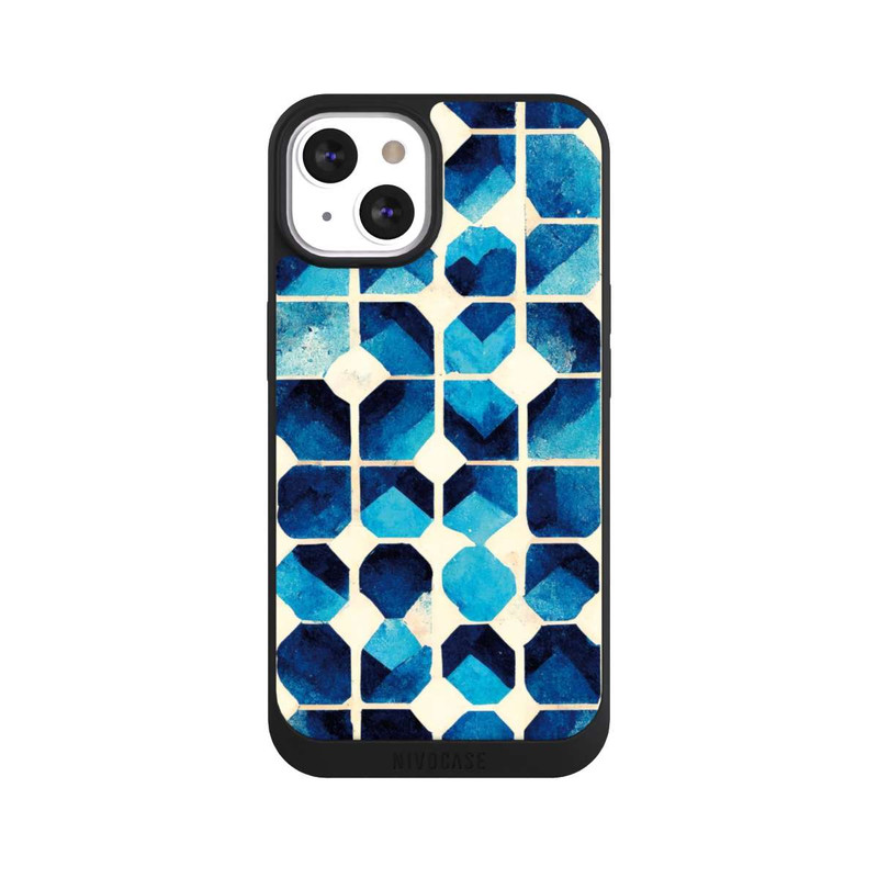 iPhone 13 NIVOpure Motif bleu