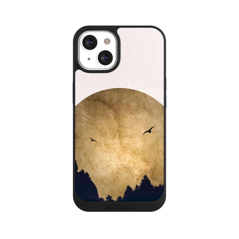 iPhone 13 NIVOpure Zwei Vögel vor Mond