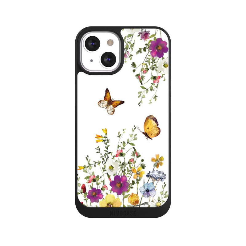 iPhone 13 NIVOpure Papillons et fleurs colorées