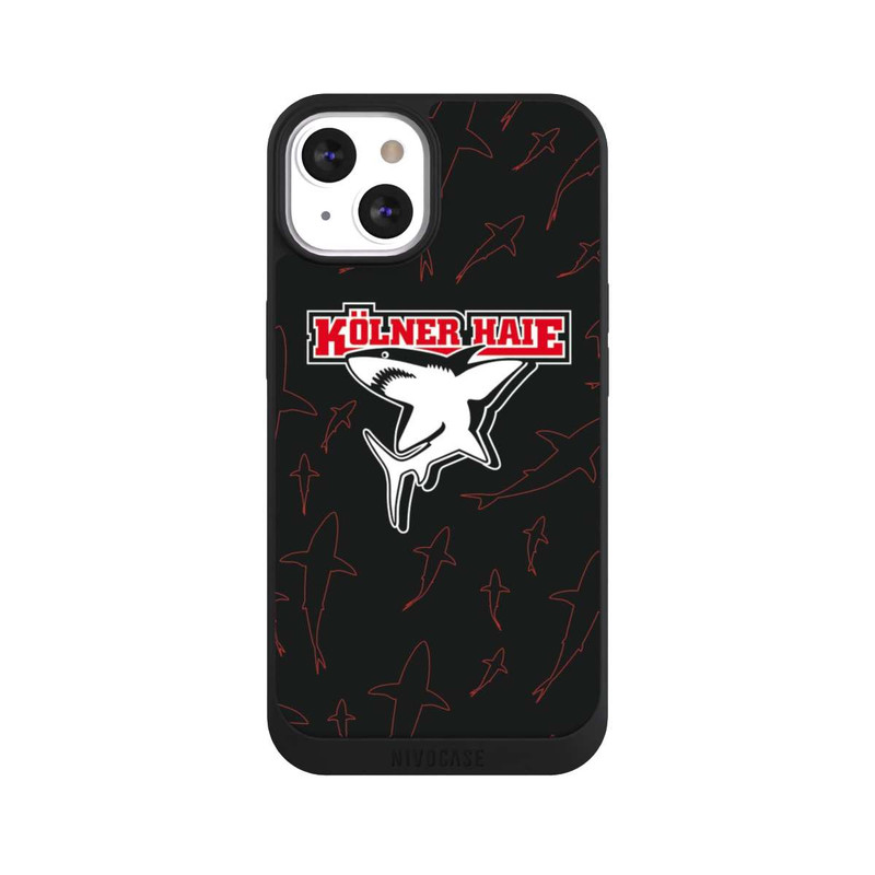 iPhone 13 NIVOpure Haie Muster Rot