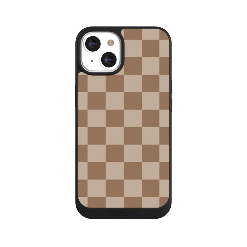 iPhone 13 NIVOpure Braun Karo