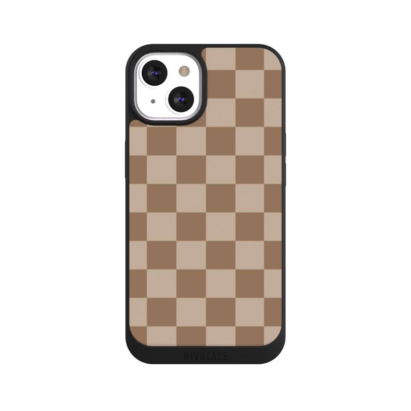 iPhone 13 NIVOpure Braun Karo