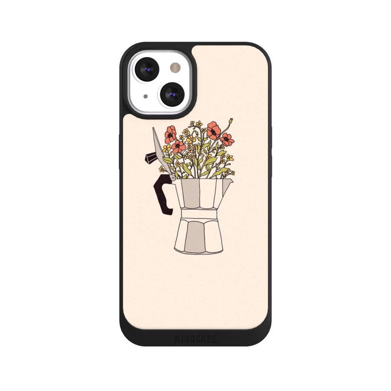 iPhone 13 NIVOpure Fleurs Moka