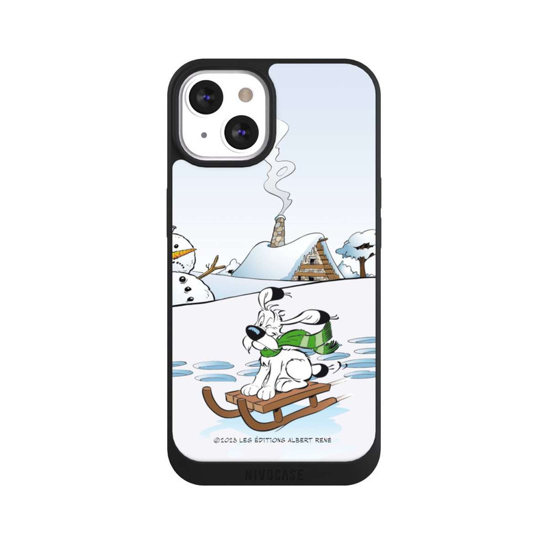 iPhone 13 NIVOpure Idefix rides a sleigh