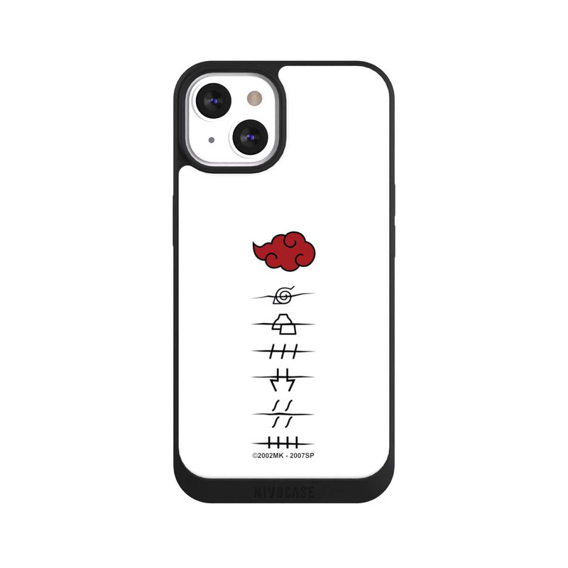 iPhone 13 NIVOpure Akatsuki member symbols white