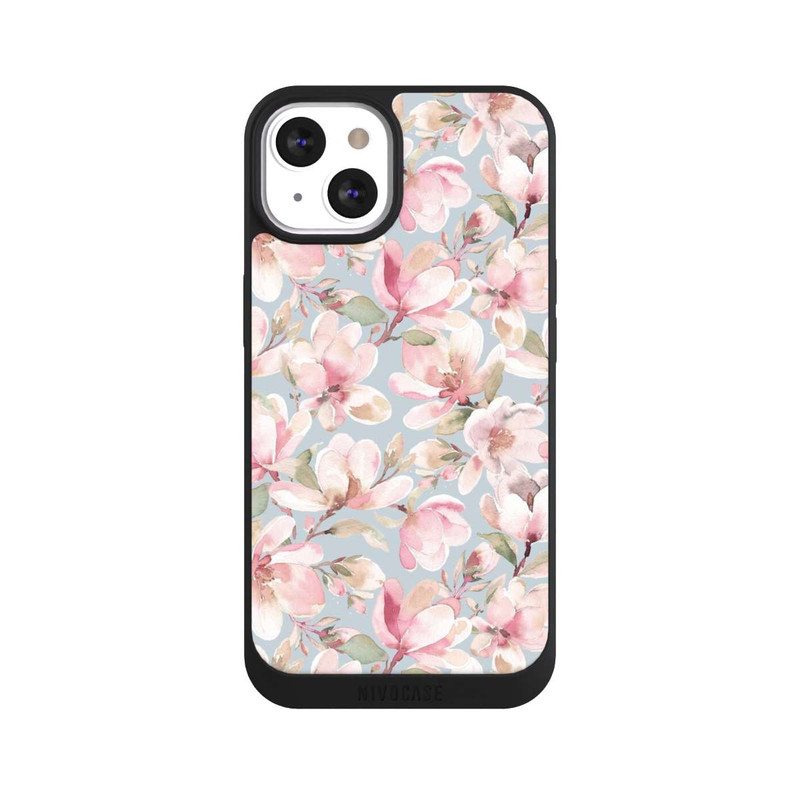 iPhone 13 NIVOpure Magnolien Blumen Pastellrosa