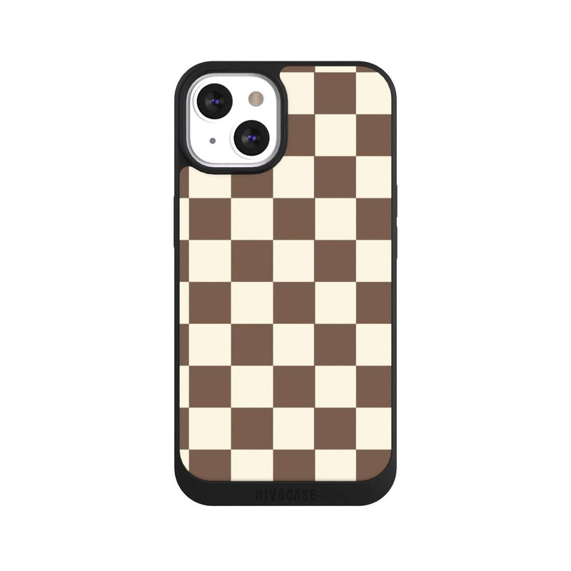iPhone 13 NIVOpure Damier brun