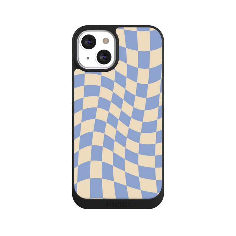 iPhone 13 NIVOpure Schachbrett Blau