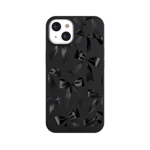Apple iPhone 13 NIVOpure Schwarze Satinschleifen