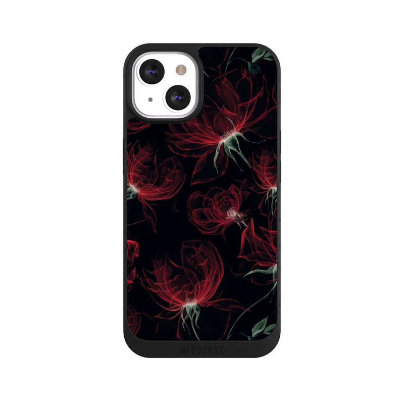 iPhone 13 NIVOpure Red Flowers Wallpaper