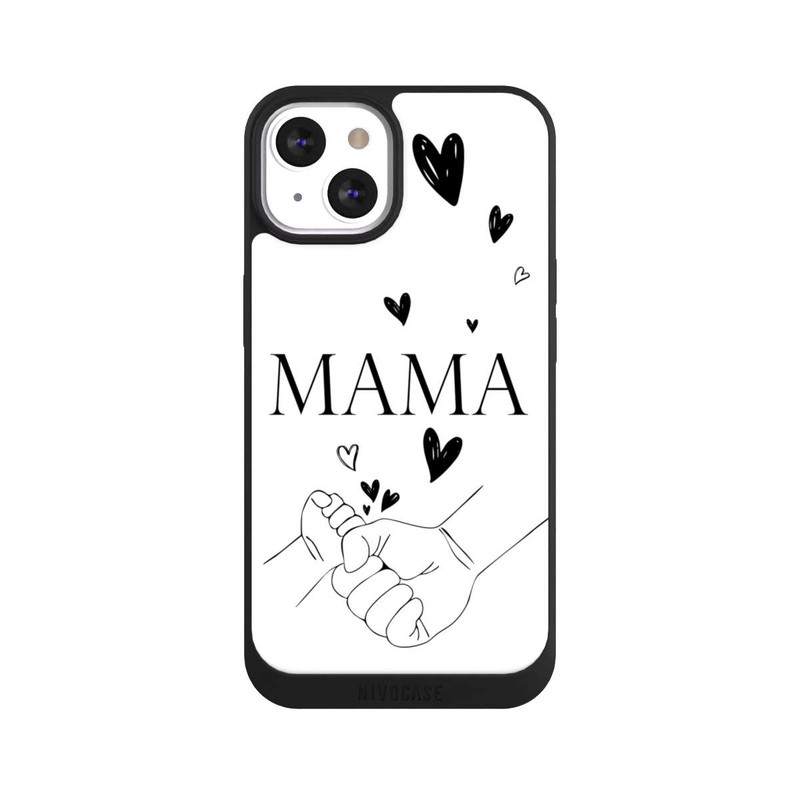 iPhone 13 NIVOpure Mothers Day Line Art Hands Black and White