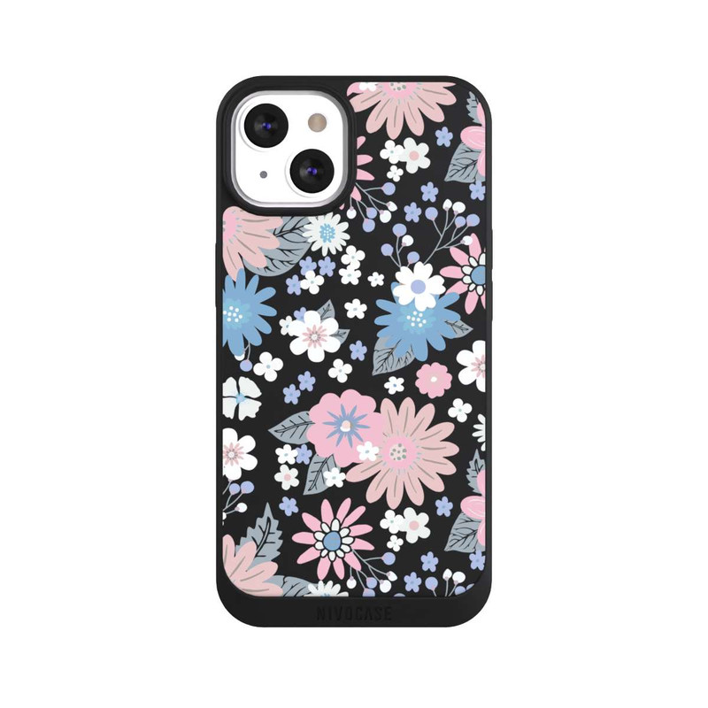 iPhone 13 NIVOpure Wildflower Pattern Illustration Pastell Transparent
