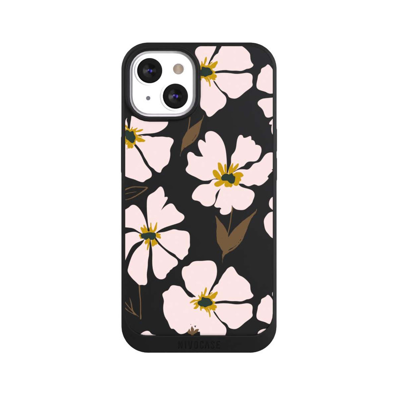 iPhone 13 NIVOpure Simple Pastell Flowers Rose Transparent
