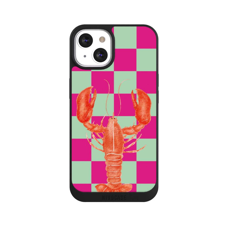 iPhone 13 NIVOpure Pink Checkers Lobster
