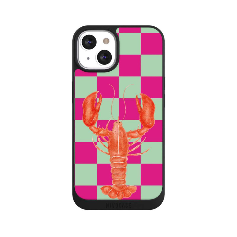 iPhone 13 NIVOpure Pink Checkers Lobster