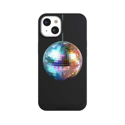 Apple iPhone 13 NIVOpure Discokugel Party Blau Gold Transparent mit KI
