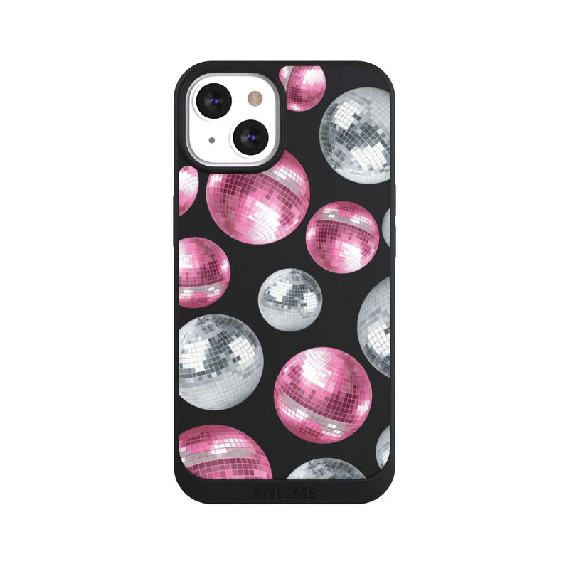 iPhone 13 NIVOpure Discokugel Show Pink Transparent