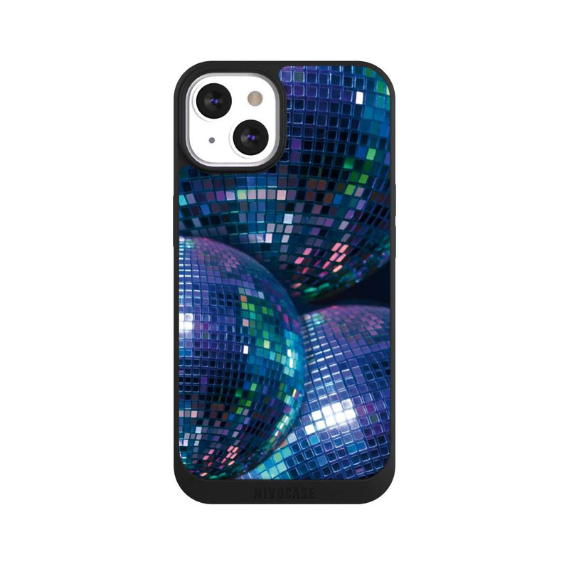 iPhone 13 NIVOpure Disco Ball Blue Black Partytime with KI