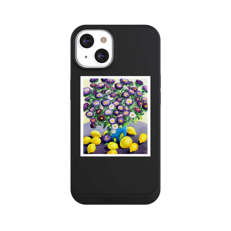 iPhone 13 NIVOpure Purple Asters and Lemons by Christopher Ryland