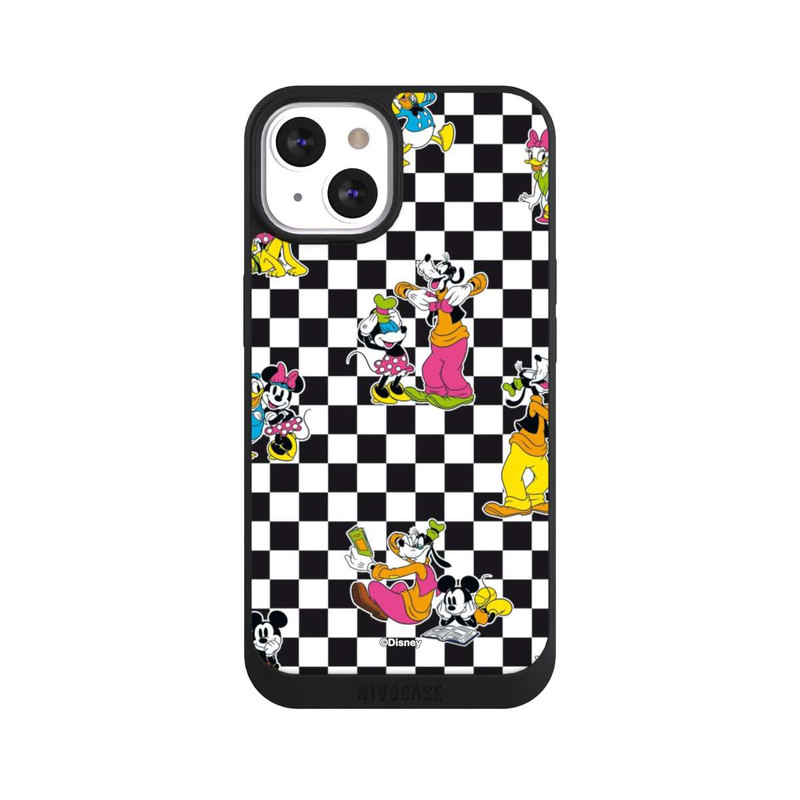 iPhone 13 NIVOpure Donald and Friends Pattern Black and White