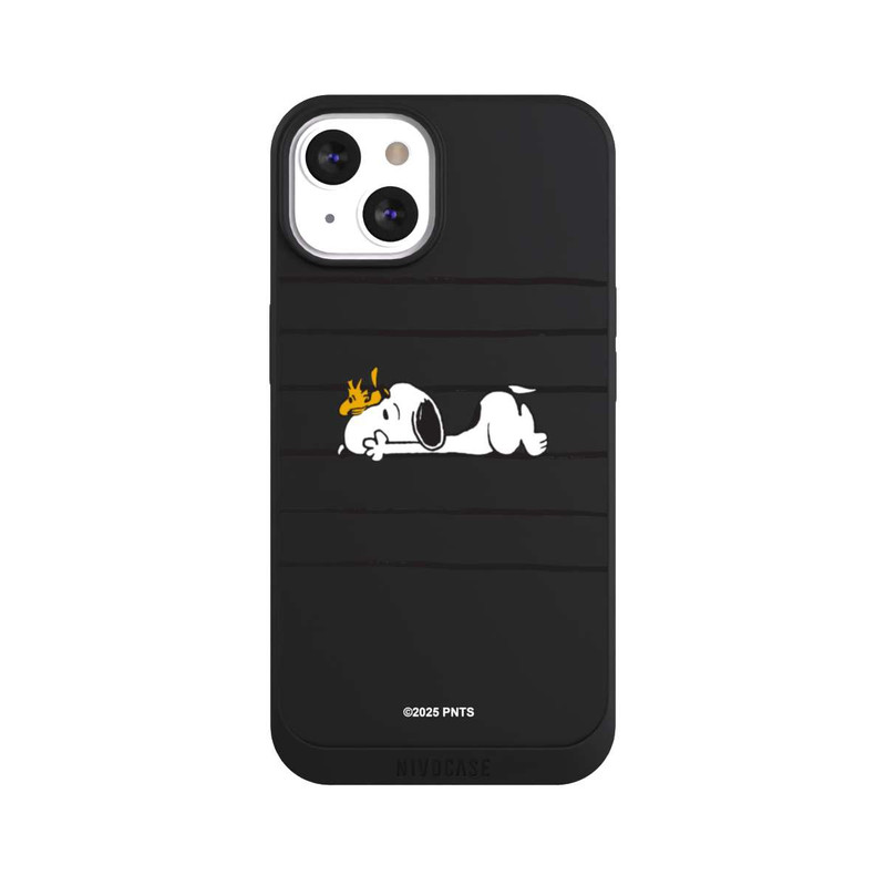 iPhone 13 NIVOpure Snoopy Woodstock Streifen Peanuts Transparent