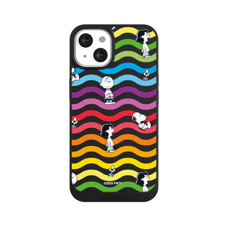 iPhone 13 NIVOpure Snoopy Pattern Rainbow Transparent