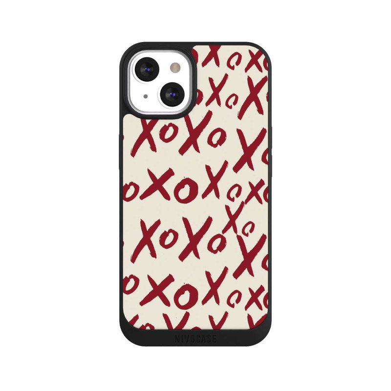 iPhone 13 NIVOpure XOXO Love Pattern Beige
