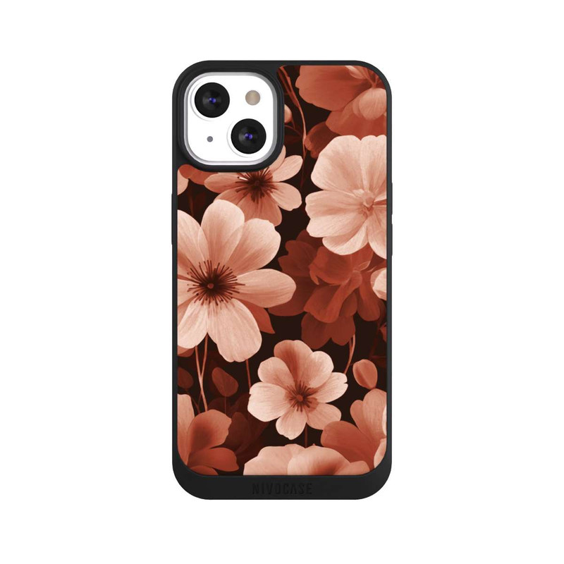 iPhone 13 NIVOpure Rote Negativblumen mit KI