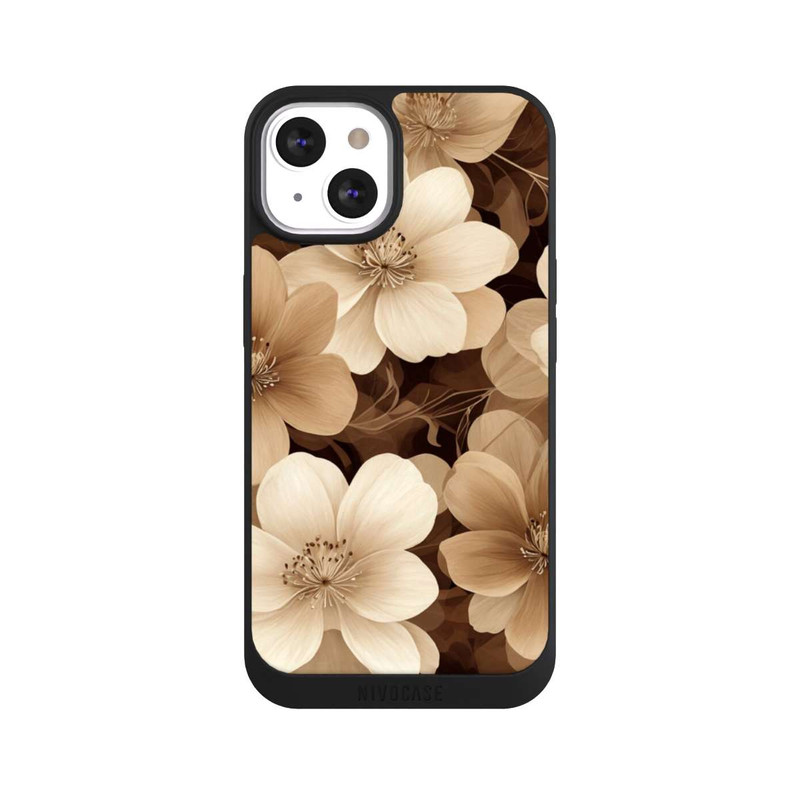 iPhone 13 NIVOpure Naturfarbene Negativblumen mit KI