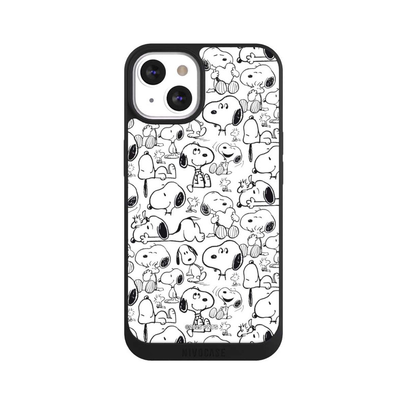 iPhone 13 NIVOpure Classic Snoopy Pattern White