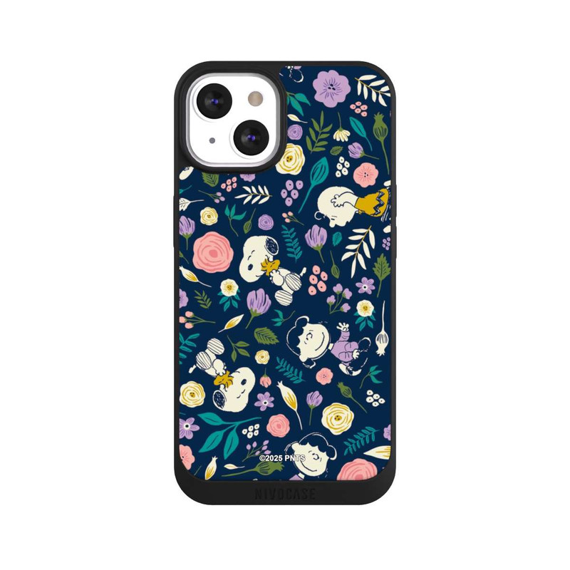 iPhone 13 NIVOpure Peanuts Dark Flower Pattern