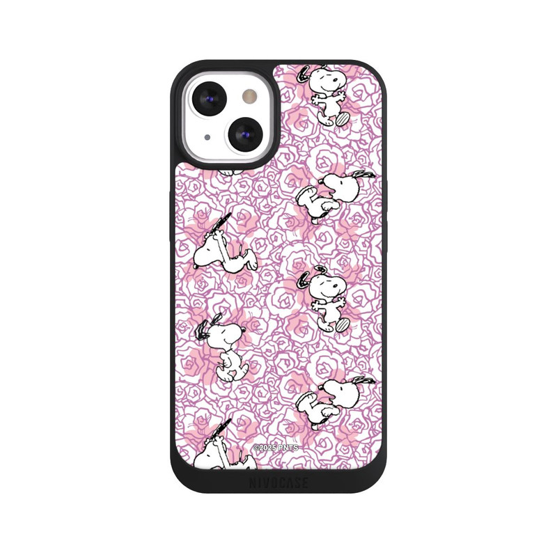 iPhone 13 NIVOpure Peanuts Pink Roses Pattern
