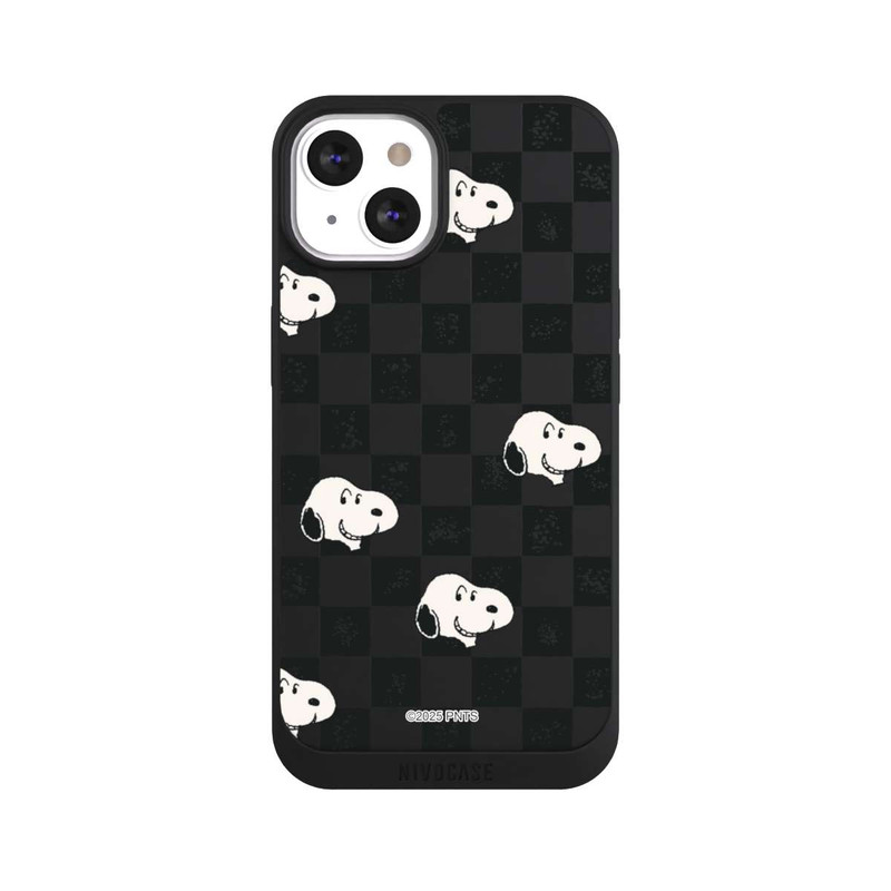 iPhone 13 NIVOpure Snoopy Checked Pattern