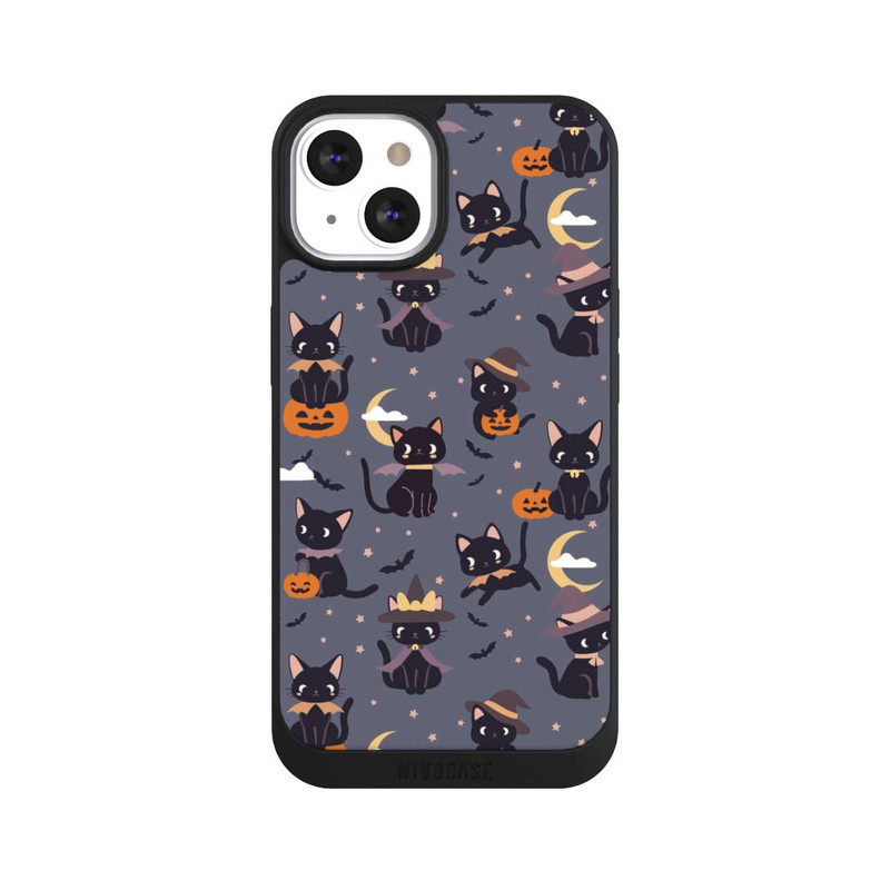 iPhone 13 NIVOpure Cute Halloween Witch Cats and Pumpkins
