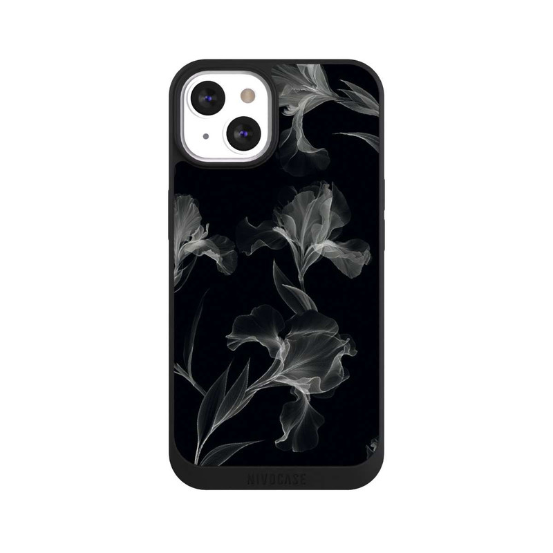 iPhone 13 NIVOpure Blumen Schwarz-Weiß Röntgenaufnahme