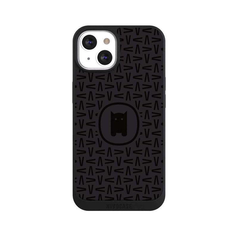 iPhone 13 NIVOpure Nivocase Muster Schwarz Grau