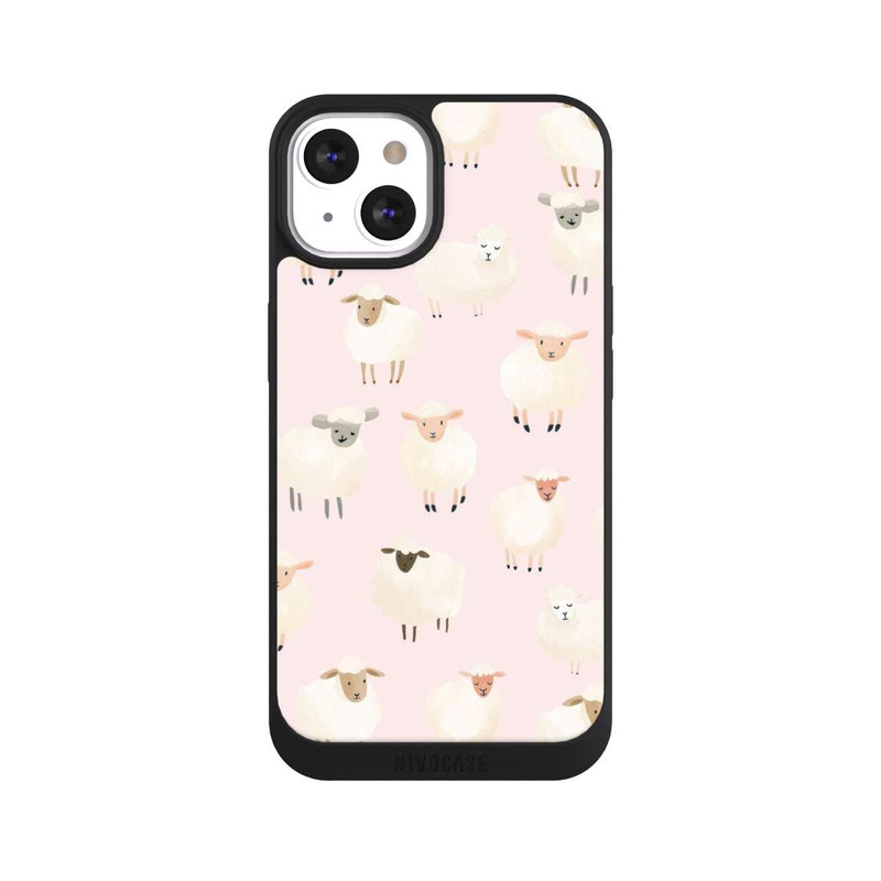 iPhone 13 NIVOpure Sheep Pattern Light Pink with AI