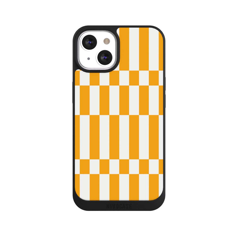 iPhone 13 NIVOpure Sommermuster Kariert Gelb
