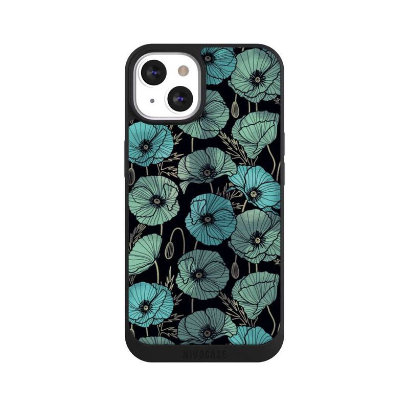 iPhone 13 NIVOpure Coquelicots d'Été Verts