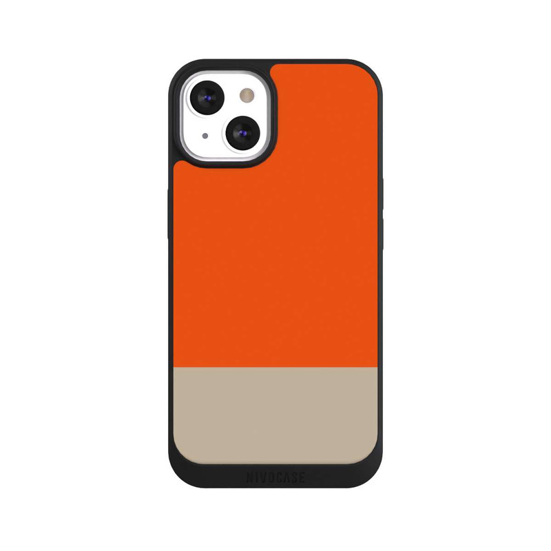 iPhone 13 NIVOpure Combinaison de Couleurs Orange et Beige