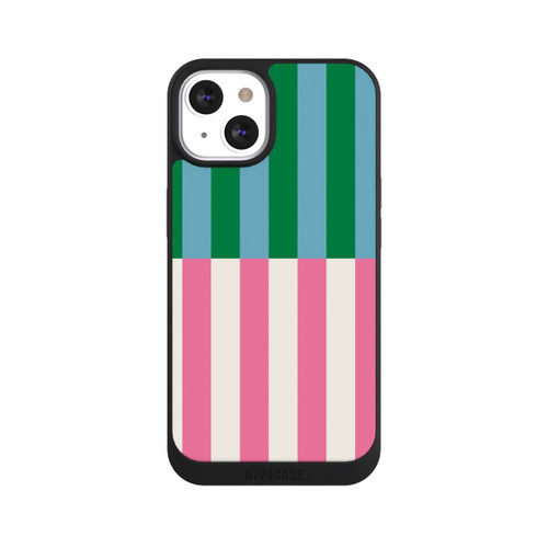 Apple iPhone 13 NIVOpure Motif Rayé Vert Rose