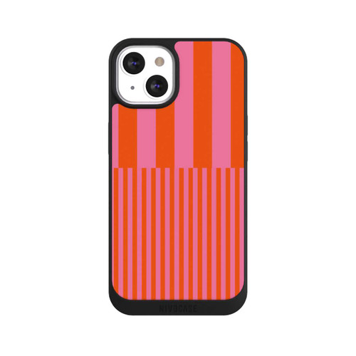 Apple iPhone 13 NIVOpure Striped Pattern Pink Red