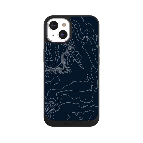 Apple iPhone 13 NIVOpure Berg Höhenlinien Dunkel