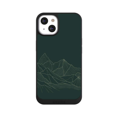 Apple iPhone 13 NIVOpure Berg Line Art Grün