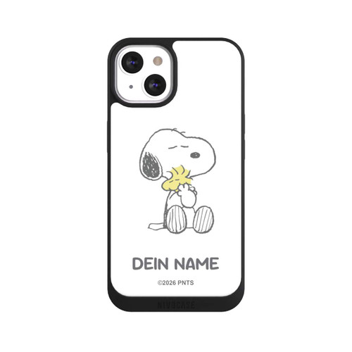 Apple iPhone 13 NIVOpure Snoopy And Woodstock Cuddling Personalisierbar